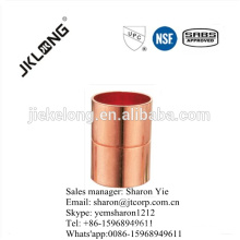 Copper solder joint socket fitting